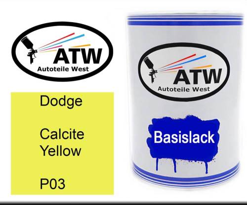 Dodge, Calcite Yellow, P03: 500ml Lackdose, von ATW Autoteile West.